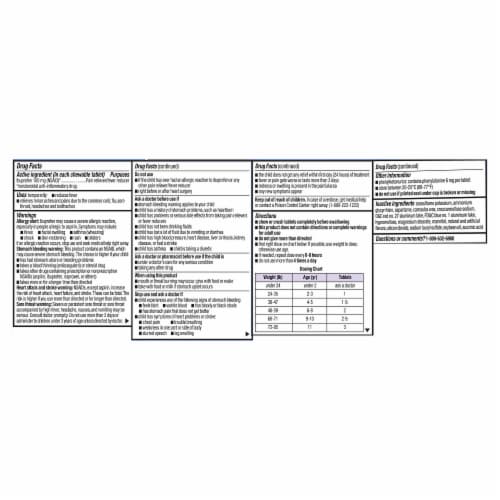 Kroger® Junior Strength Grape Ibuprofen Chewable Tablets Perspective: left