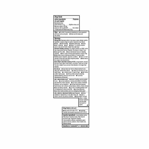 Kroger® Naproxen Sodium PM Pain Reliever Plus Sleep Aid Perspective: left