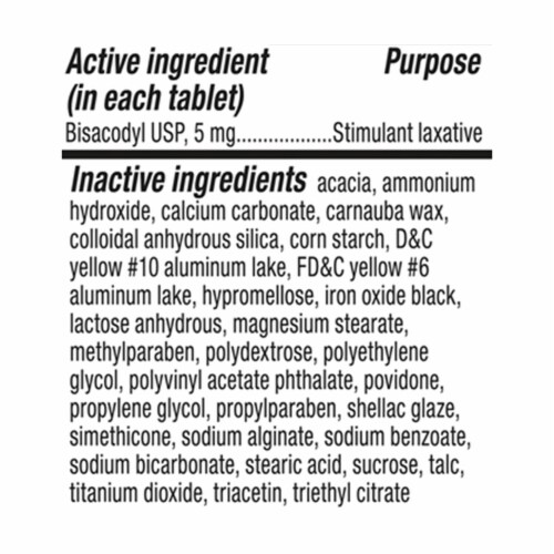 Kroger® Gentle Laxative Bisacodyl Comfort Coated Tablets 5mg Perspective: left