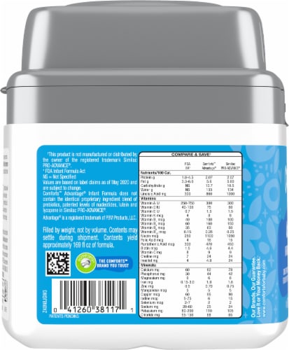 Comforts™ Advantage® Milk-Based Infant Formula Powder With Iron Perspective: left