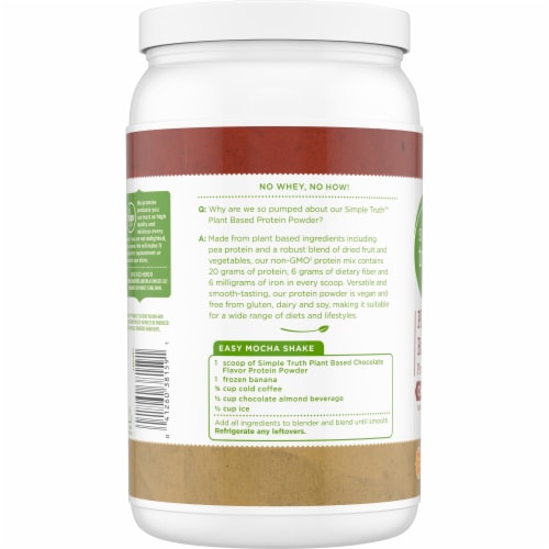 Simple Truth™ Chocolate Plant Based Protein Powder Perspective: left