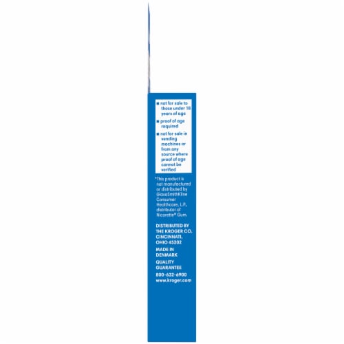 Kroger® Coated Ice Mint Nicotine Gum 2mg Perspective: left