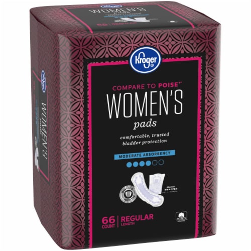 Kroger® Regular Length Moderate Absorbency Women's Incontinence Pads Perspective: left