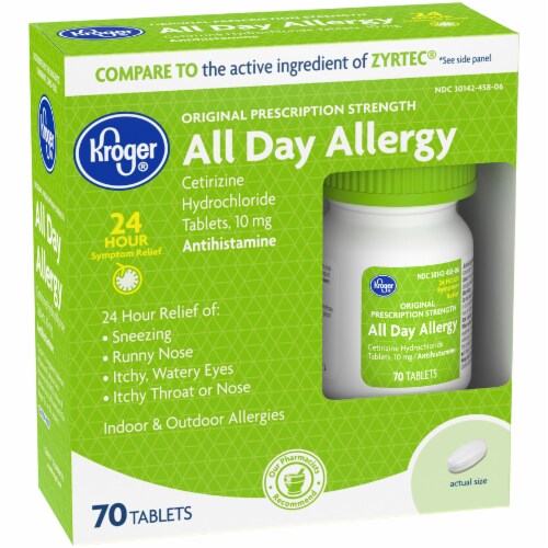Kroger® All Day Allergy Tablets Perspective: left