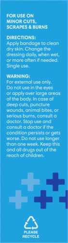 Kroger® Advanced Antibacterial Strong Strip Waterproof One Size Bandages Perspective: left