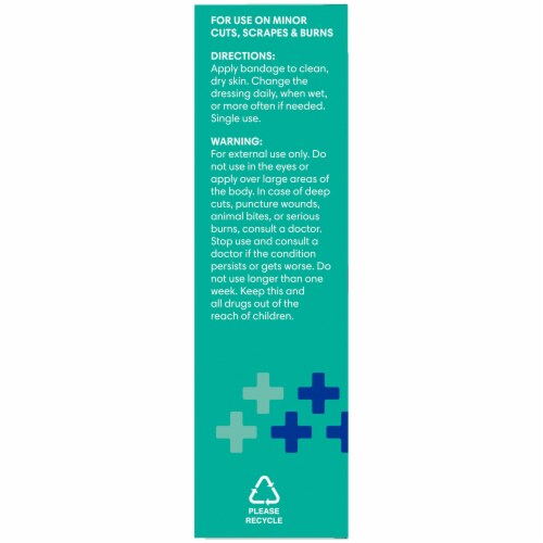 Kroger® Advanced Antibacterial Flexible Fabric Assorted Sizes Bandages Perspective: left
