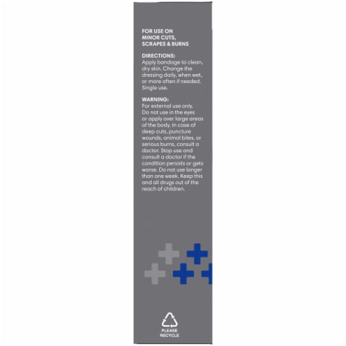 Kroger® Advanced Antibacterial Heavy Duty Extra Large Strong Strips Bandages Perspective: left