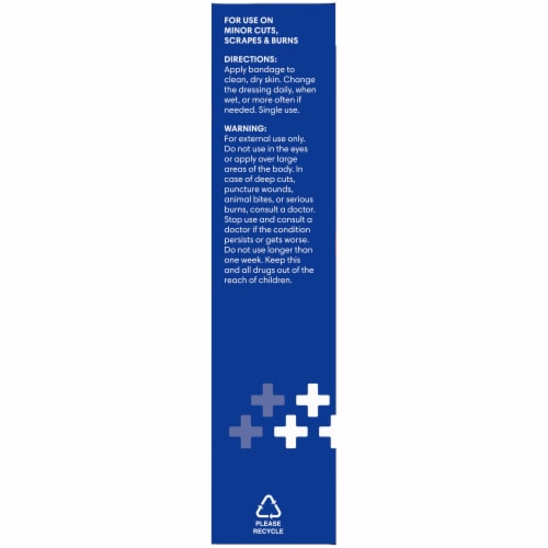Kroger® Extra Large One Size Antibacterial Sheer Bandages Perspective: left