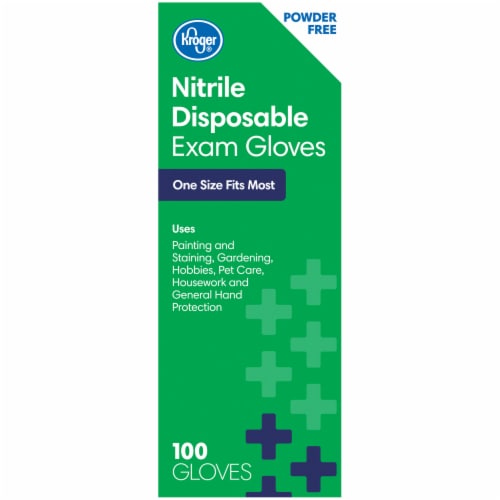Kroger® Powder-Free Nitrile Disposable Exam Gloves Perspective: left