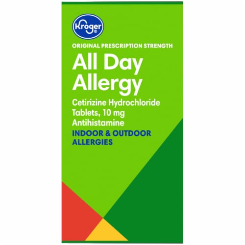 Kroger® All Day Allergy 24-Hour Relief Antihistamine Tablets Perspective: left