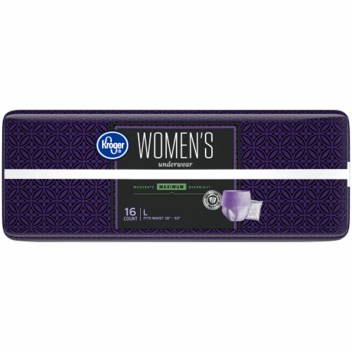 Kroger® Large Maximum Absorbency Women's Incontinence Underwear Perspective: left