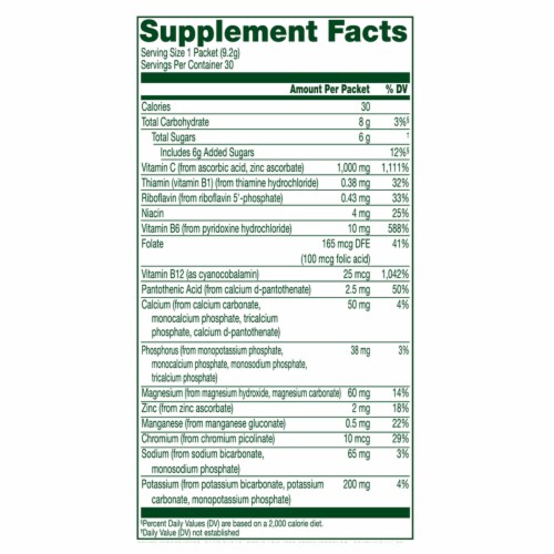 Simple Truth® Effervescent Vitamin C Powder Packets Orange 1000mg Perspective: left