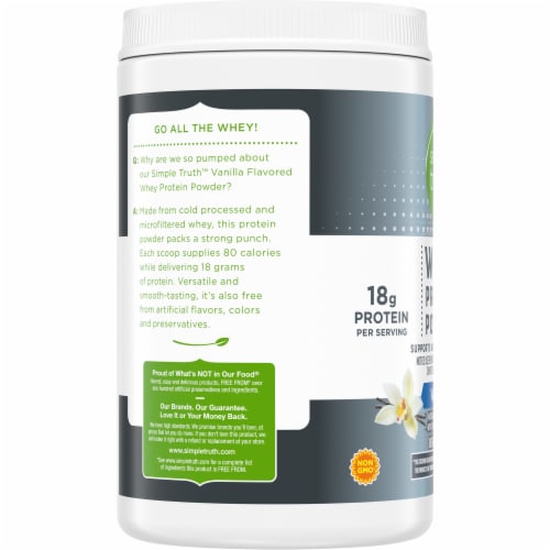 Simple Truth™ Vanilla Whey Protein Powder Perspective: left