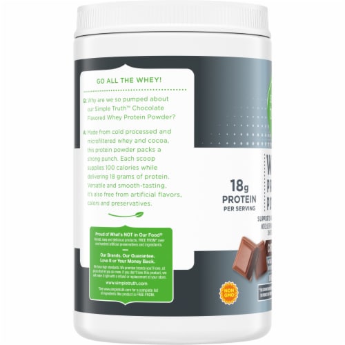 Simple Truth™ Chocolate Whey Protein Powder Perspective: left
