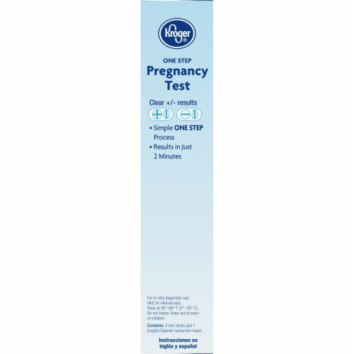 Kroger® One Step Pregnancy Test Perspective: left