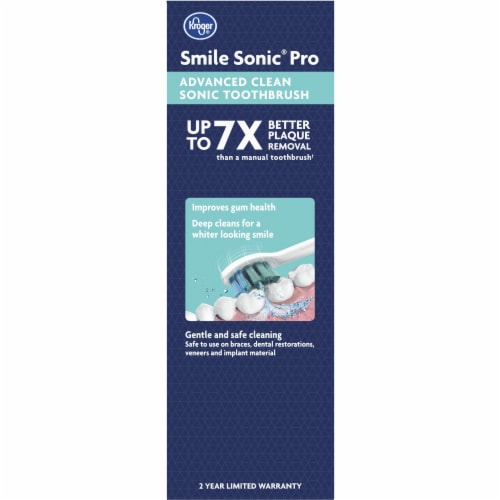 Kroger® Smile Sonic® Pro Advanced Clean Sonic Toothbrush Set Perspective: left