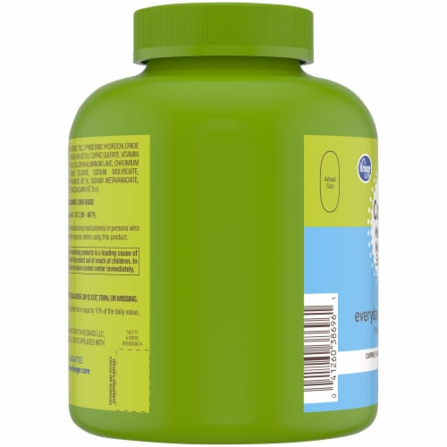 Kroger® Complete Multivitamin/Multimineral Supplement Tablets Bottle Perspective: left