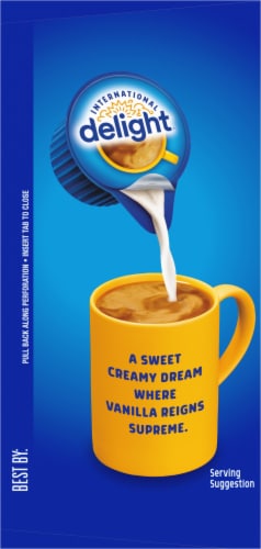International Delight French Vanilla Coffee Creamer Singles - 24 Count Perspective: left