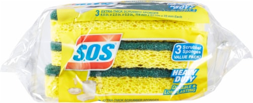 S.O.S. Heavy Duty Scrubber Sponges Perspective: left