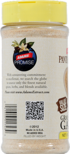 Adams Granulated Garlic Powder Perspective: left