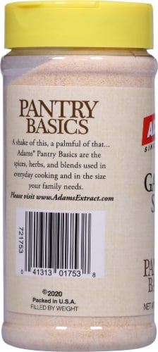 Adams® Garlic Salt Perspective: left
