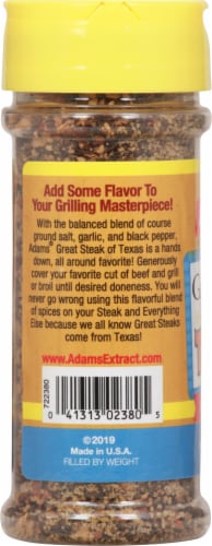 Adams Great Steak of Texas Seasoning Perspective: left