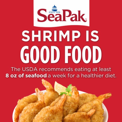 SeaPak Jumbo Crispy Breaded Butterfly Shrimp Perspective: left