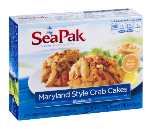 SeaPak® Handmade Maryland Style Crab Cakes Perspective: left