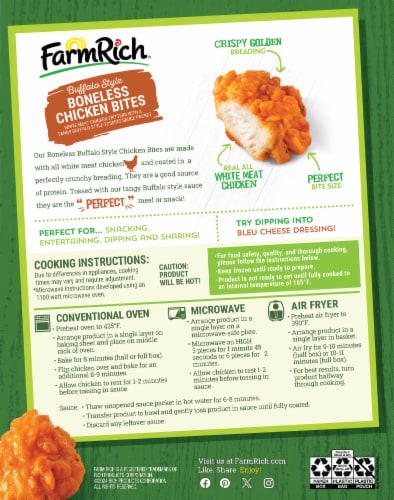 Farm Rich Buffalo Boneless Chicken Bites Perspective: left