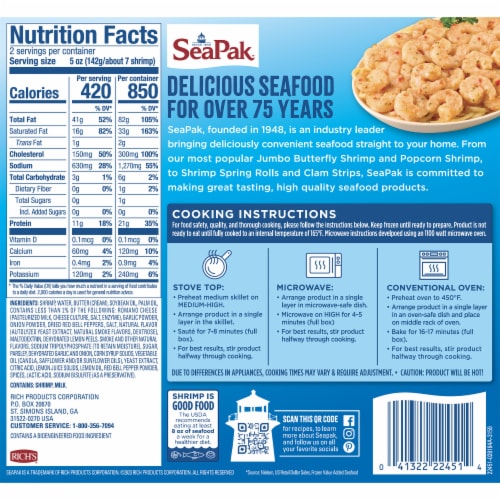 SeaPak™ Shrimp Scampi Perspective: left