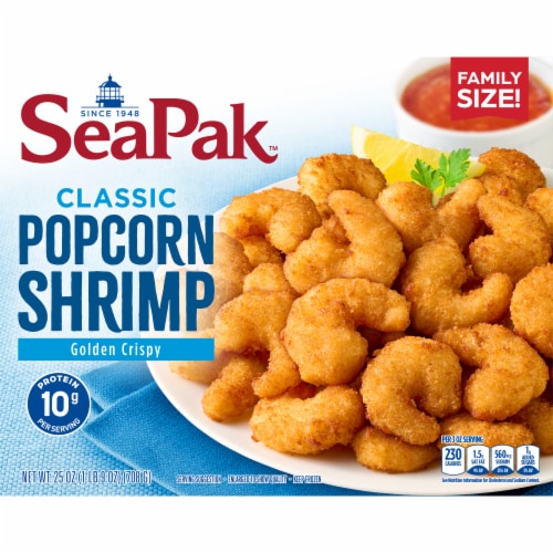 SeaPak Crispy Popcorn Shrimp Perspective: left