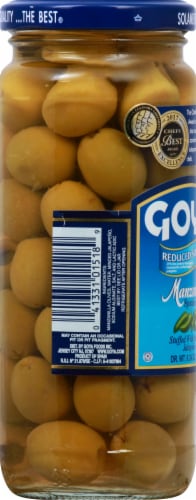 Goya Reduced Sodium Jalapeno Stuffed Spanish Olives Perspective: left