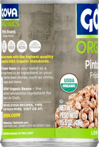 Goya Organics Pinto Beans Perspective: left