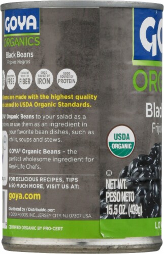 Goya Organic Black Beans Perspective: left