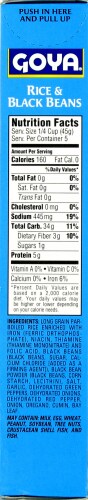 Goya® Rice & Black Beans Perspective: left
