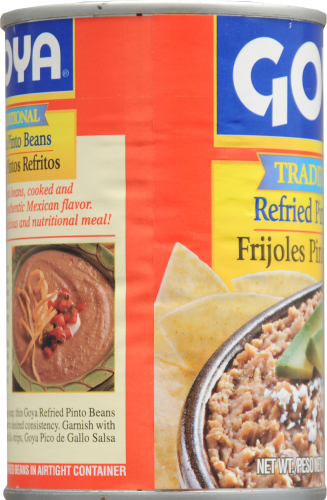 Goya Refried Pinto Beans Perspective: left