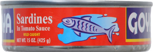 Goya Sardines in Tomato Sauce Perspective: left