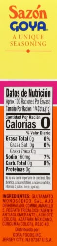 Sazon Goya® Con Azafran Seasoning Perspective: left