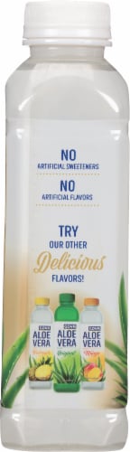 GOYA Aloe Vera Drink Coconut Flavor 16.9 fl. oz. Perspective: left