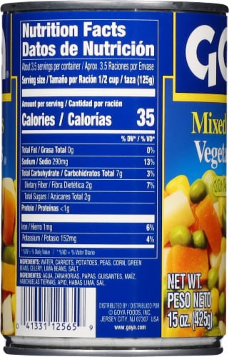 Goya® Mixed Vegetables Perspective: left