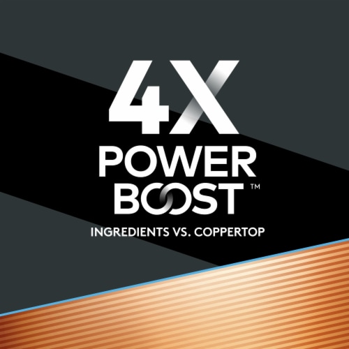 Duracell® Optimum Alkaline AA Batteries Perspective: left