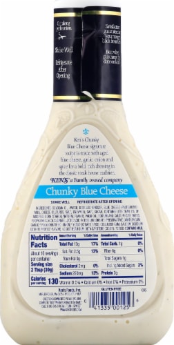 Ken's Steak House Chunky Blue Cheese Salad Dressing Perspective: left