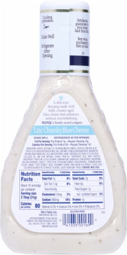 Ken's Steak House Lite Chunky Blue Cheese Salad Dressing Perspective: left