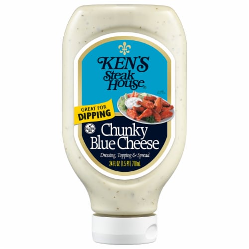 Ken's Steak House Chunky Blue Cheese Salad Dressing Perspective: left