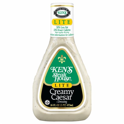 Ken's Steak House® Light Creamy Caesar Salad Dressing Perspective: left