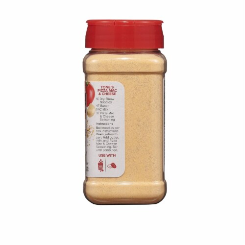 Tone's Pizza Mac and Cheese Flavored Seasoning Blend (6.75 Ounce) Perspective: left