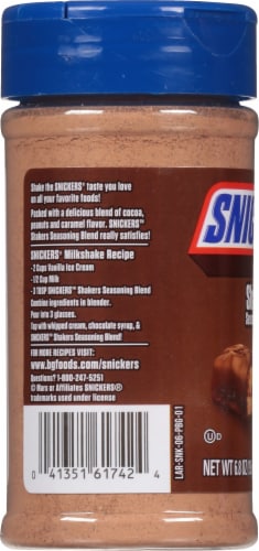 Snickers Shakers Seasoning Blend for Desserts, 9.5 Ounce