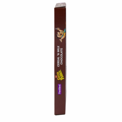 Frankford Post Cocoa Pebbles Cereal 'N Milk Chocolate Bunny Perspective: left