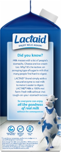 Lactaid® Lactose Free 2% Reduced Fat Milk Perspective: left