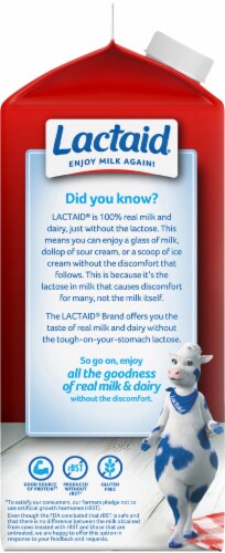 Lactaid 100% Lactose Free Calcium Enriched Milk Perspective: left